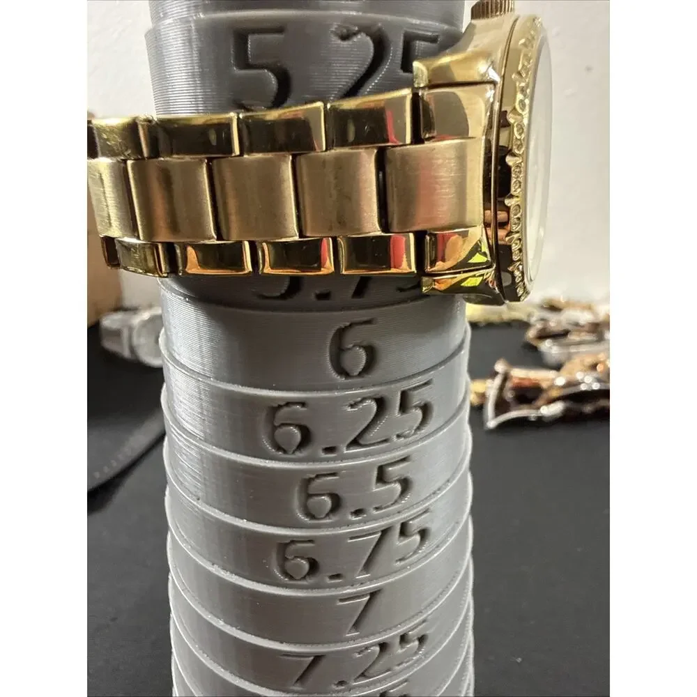 Fossil Women's BQ-3375 Wristwatch New Battery 5.75” Band 34mm Case Gold (G19)